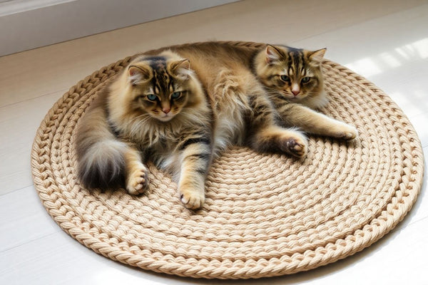 Discover the Ultimate Circular Cat Scratch Mat Bed for Your Feline Friend