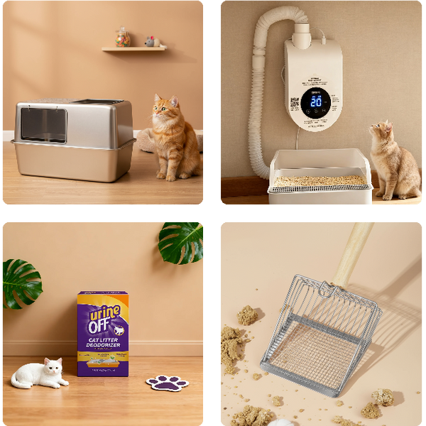 Cat Litter Box Deodorization Kit (w/ Optional Air Purifier)