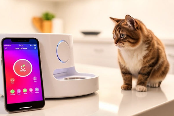 Comparing smart cat feeders with app and voice control features