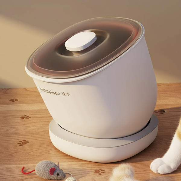 Cat Food Storage Container - Rotatable, Airtight, Anti-Tamper