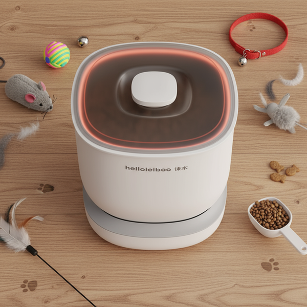 Cat Food Storage Container - Rotatable, Airtight, Anti-Tamper