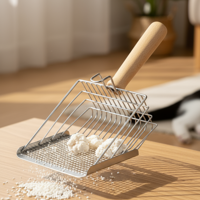 Metal Cat Litter Scoop (Non-Stainless Steel)