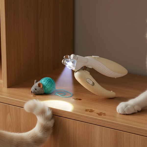 Whale-Shaped LED Pet Nail Clipper