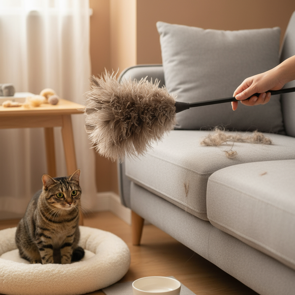 Air Floating Hair Remover - Ostrich Feather Duster