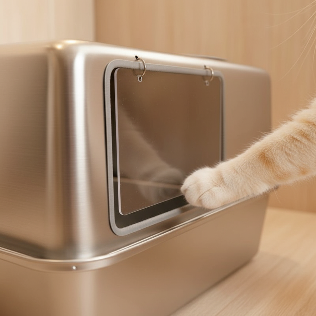 Stainless Steel Cat Litter Box