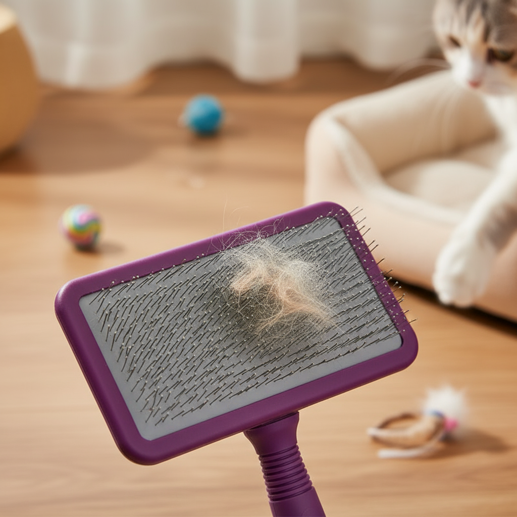 Pet Comb Set (Soft Pin Comb + Rake Comb)