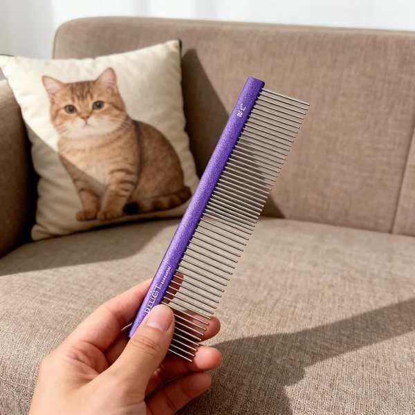 Pet Comb Set (Soft Pin Comb + Rake Comb)