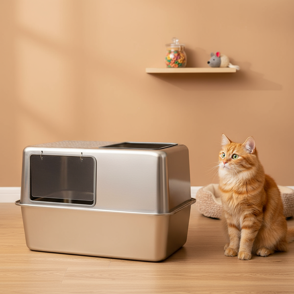 Stainless Steel Cat Litter Box