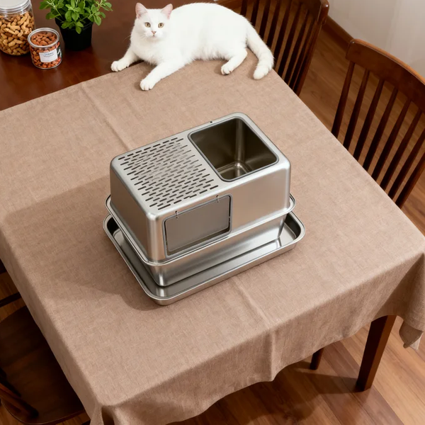 Stainless Steel Cat Litter Box