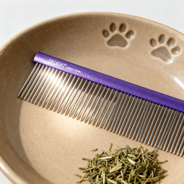 Pet Comb Set (Soft Pin Comb + Rake Comb)