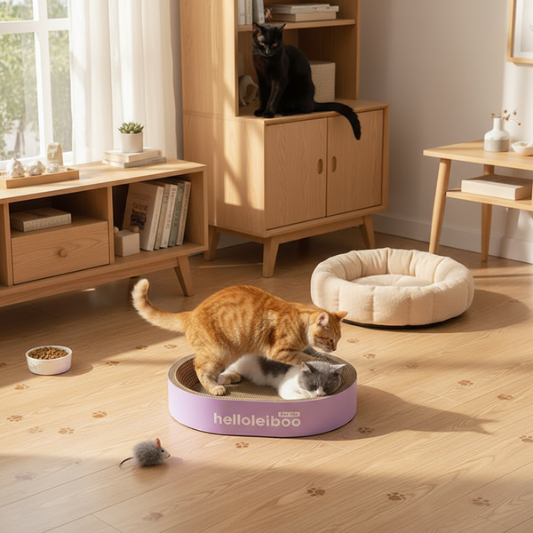 Round Cat Scratcher & Bed