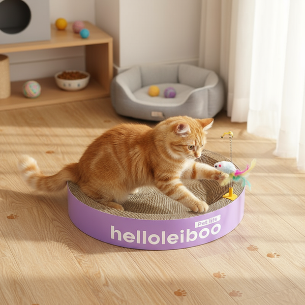 Round Cat Scratcher & Bed