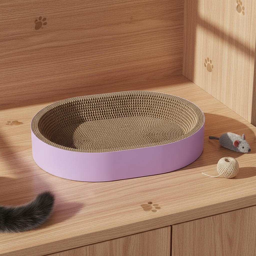 Round Cat Scratcher & Bed