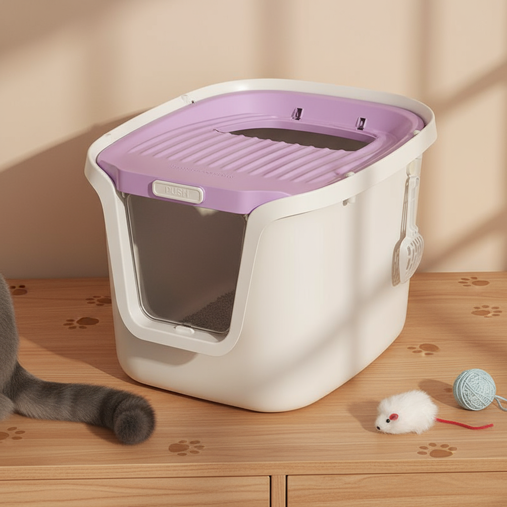 Full-Enclosed Cat Litter Box