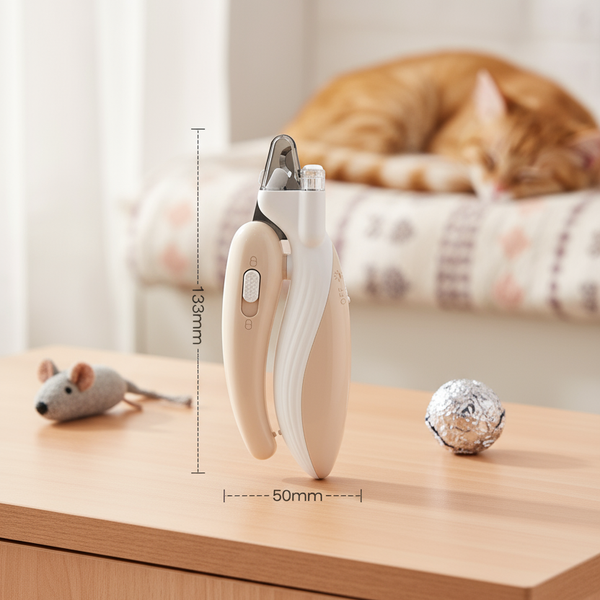 Whale-Shaped LED Pet Nail Clipper